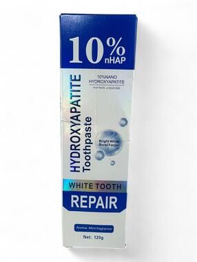 2/$20✨ 10% nHAP Hydroxyapatite Toothpaste Whitening Repair Enamel Mint 120g NIB
